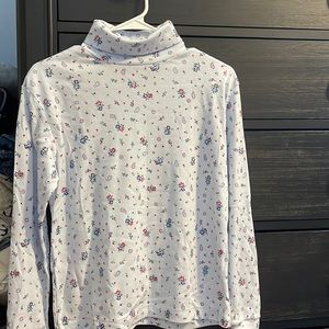 Cute floral turtleneck
